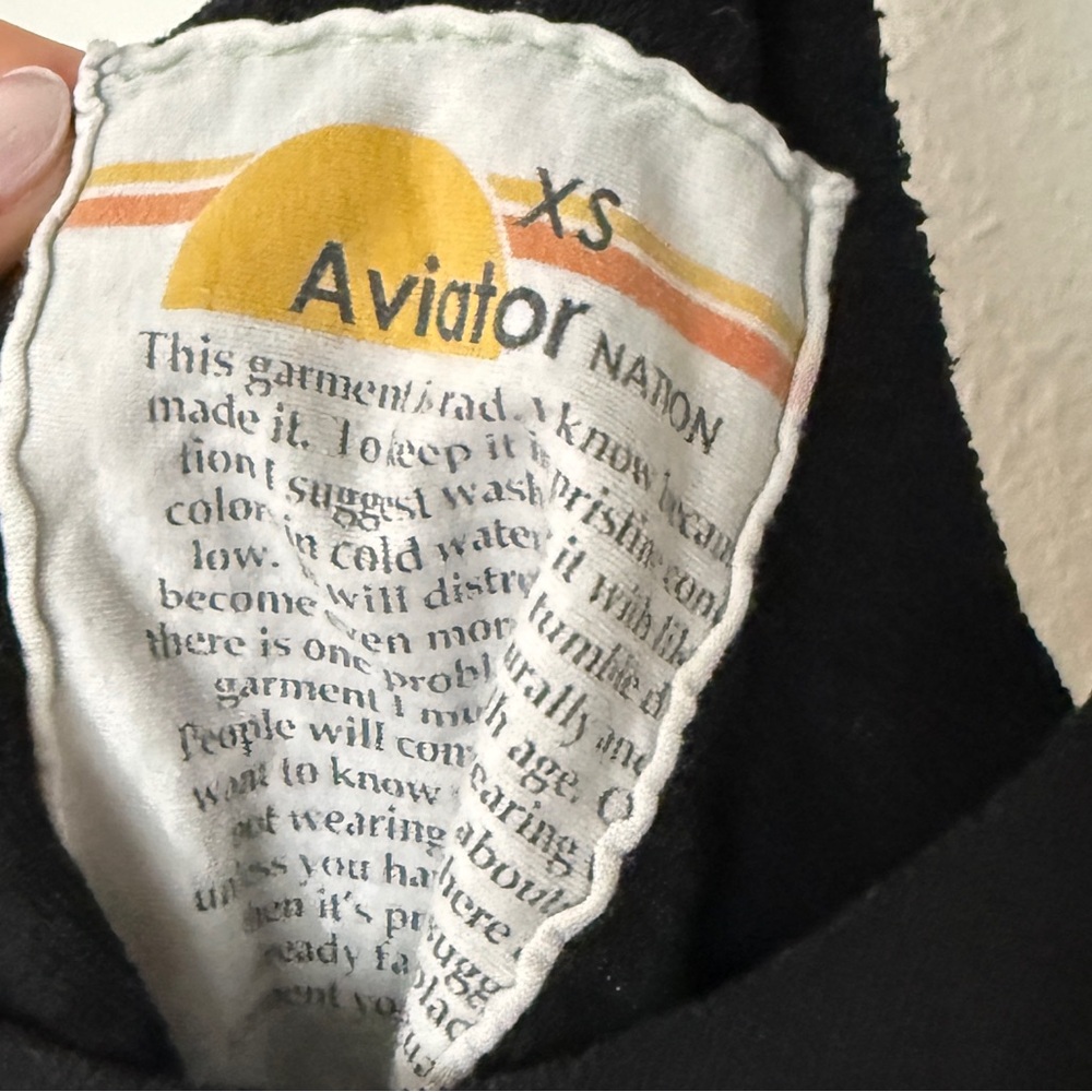 Aviator Nation Another Day In Paradise Raw Edge Black Muscle Tank - Picture 3 of 5